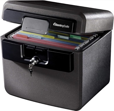 SentrySafe fireproof waterproof document box
